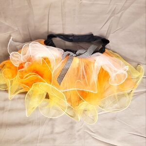 Adorable Candy Corn Tutu Halloween Animal Dog/Cat/Farm Animal Tutu Skirt M to L